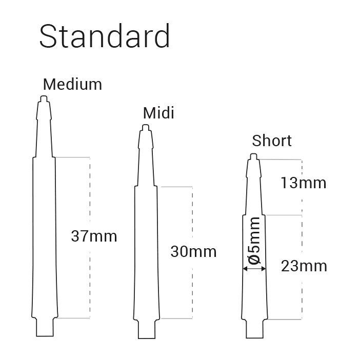 Harrows Clic System Normal Shafts - Aqua