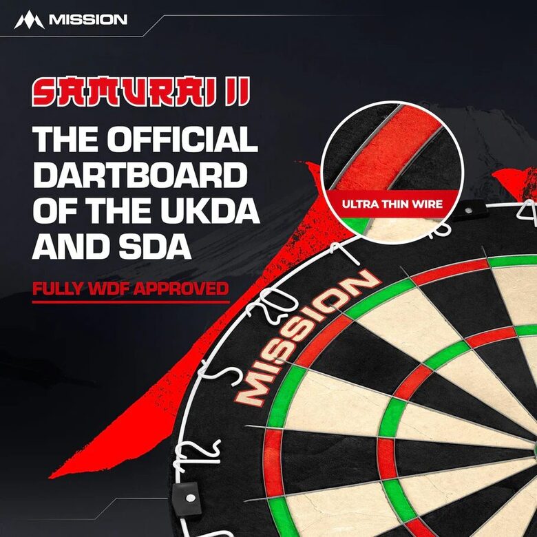 Mission Samurai II Dartboard