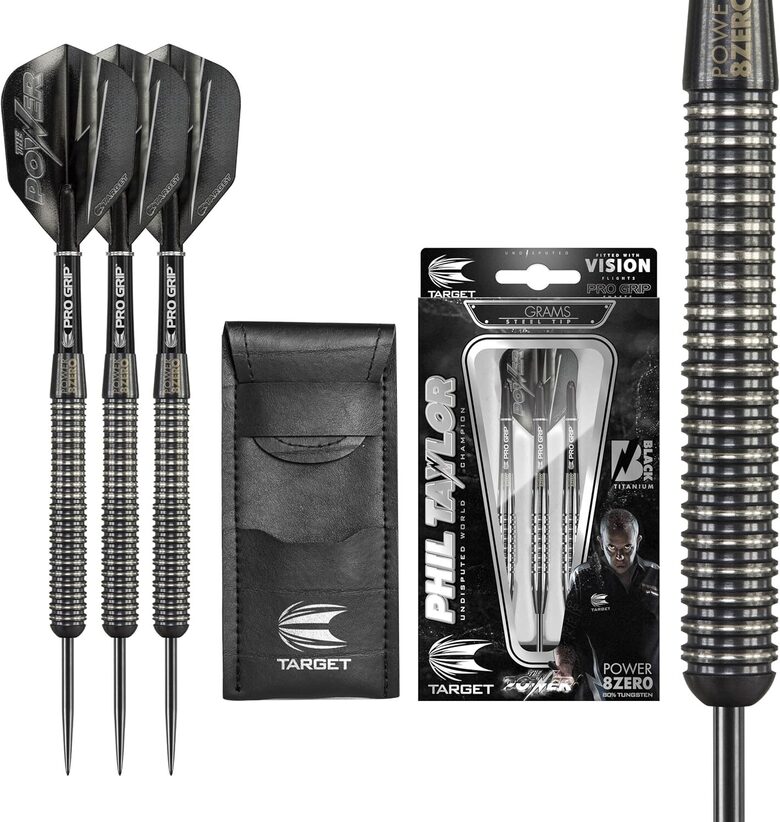 Target Phil Taylor 8 Zero Black 80% šautriņas