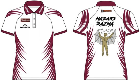 Madars Razma signed Czech Darts Open 2025 used shirt