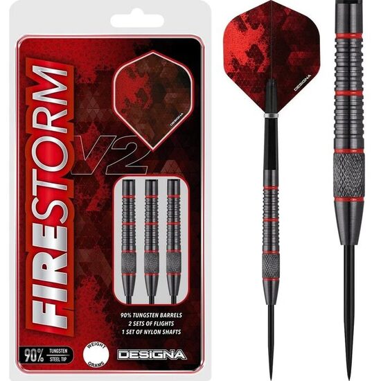 Designa Firestorm Knurled 90% šautriņas