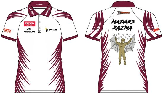 Madara Razma parakstīts PDC European Darts Grand Prix lietots krekls