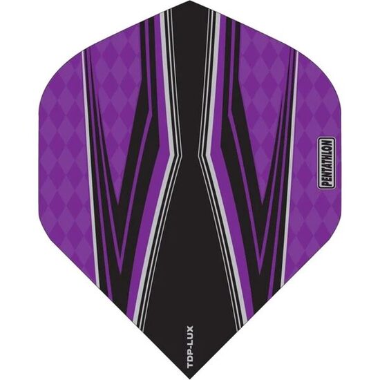 Pentathlon Lux Dart Vision Black Centre spārniņi - violeti (No2)