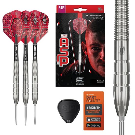 Target Nathan Aspinall G1 90% Swiss Point šautriņas