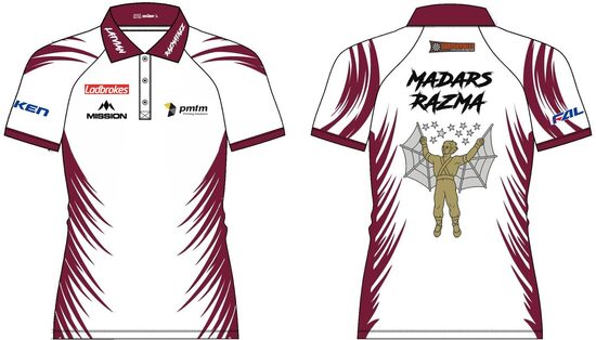 Madara Razma parakstīts PDC UK Open lietots krekls