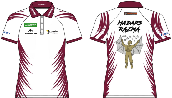 Madars Razma the PDC World Championship used Shirt
