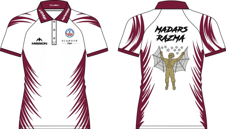  Madars Razma signed the PDC Pro Tour used shirt