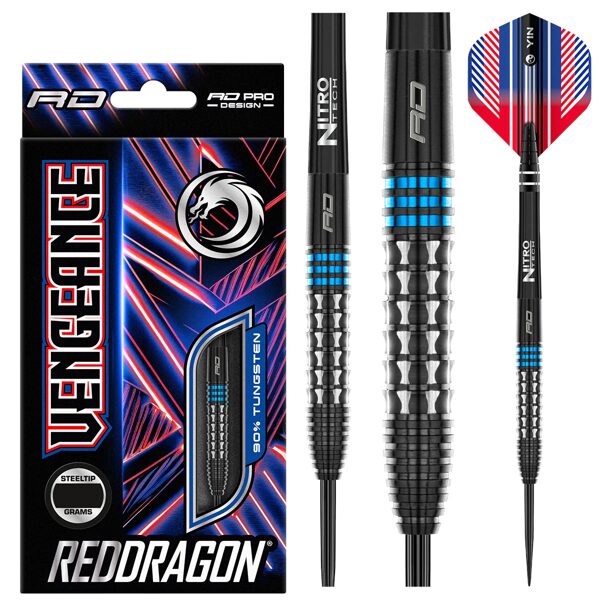 Red Dragon Vengeance Blue 90% šautriņas